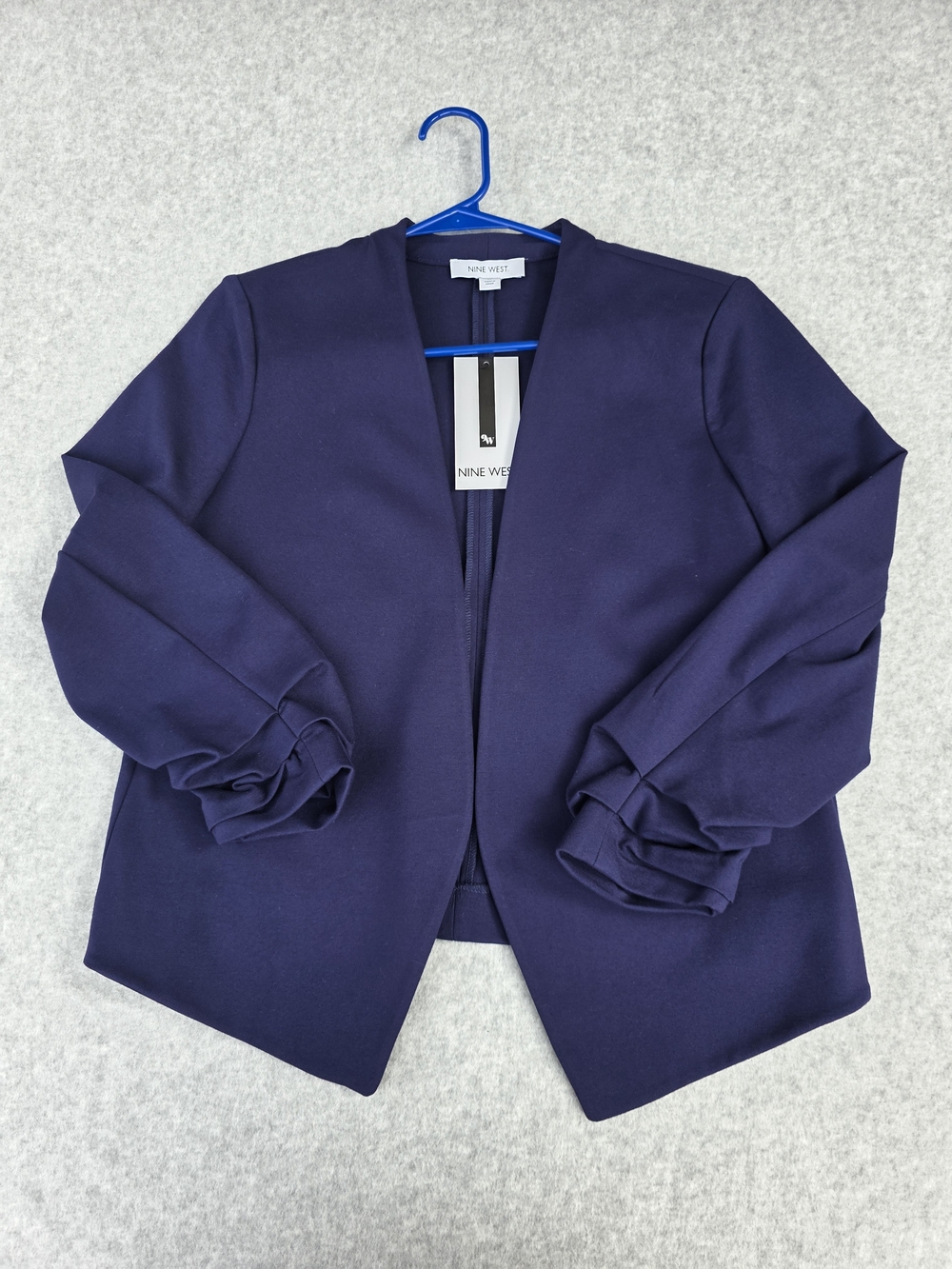 Nine West Women's Navy Open-Front Blazer Size Medium NWT